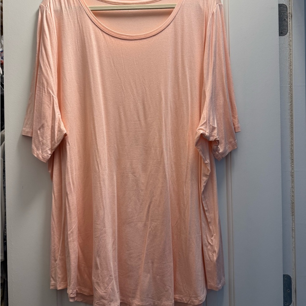Lane Bryant Light Peach Long Sleeve Top